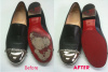 Red Metallic Shoes repaired